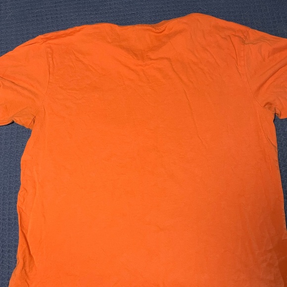 Polo Ralph Lauren Men’s Large Orange V Neck Tee - Picture 3 of 4